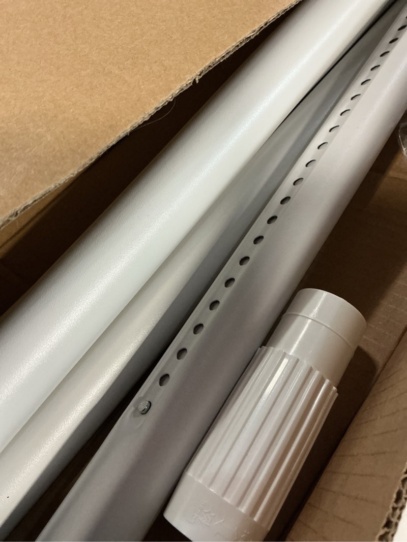 Condition photo showing Good Condition for 41 to 185 inch tension curtain rod no drill black shower curtain rod extra long heavy duty tension rod for windows, patio, bathroom - renter friendly adjustable curtain rods 41-185inch black