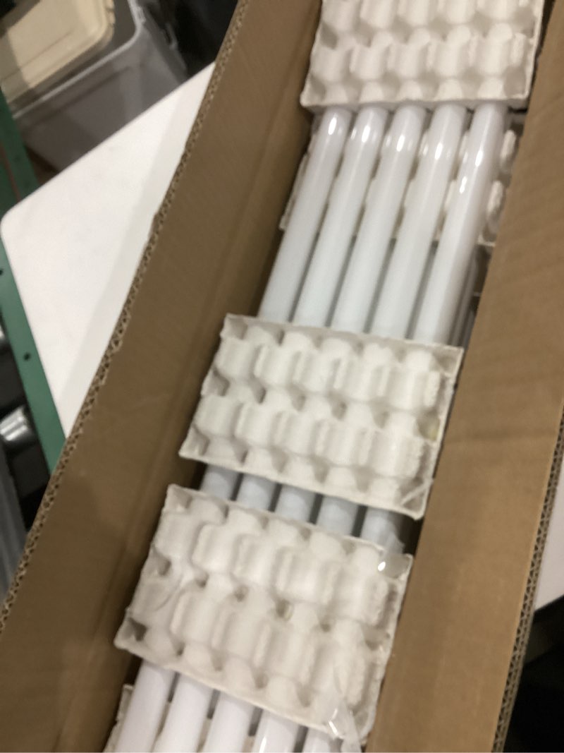 Condition photo showing Good Condition for 25 pack t8 fluorescent bulbs 4 foot, f32t8/865 fluorescent light bulb 48 inch 32 watt 6500k daylight 2500 lumens g13 base 25pcs t8 32w dl