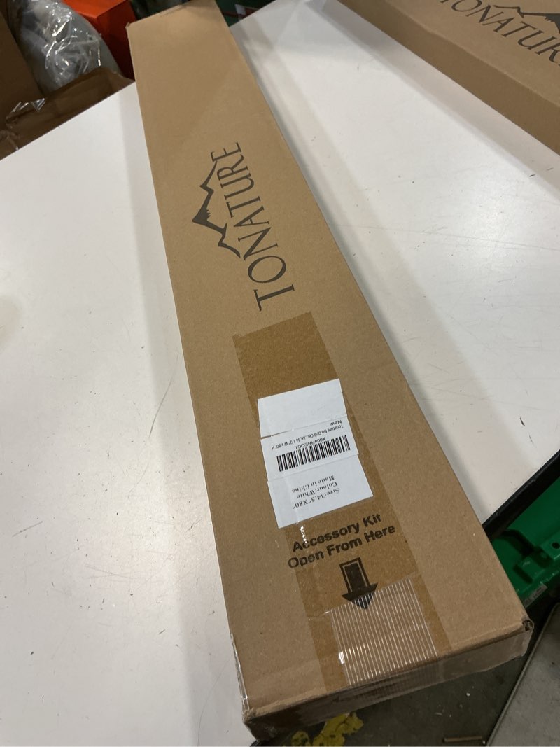 Condition photo showing New/Like New for no drill cellular shades for indoor windows, thermal insulating & noise reducing honeycomb blinds, cordless free stop blinds light filtering, white,34 1/2" w x 80" h 34 1/2"w x 80"h white(light filtering)
