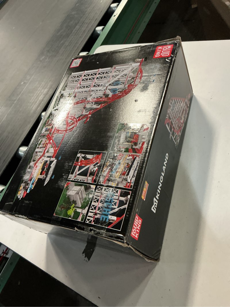 Condition photo showing New/Like New for Mould King Roller Coaster Building Set, Large Amusement Park Coaster Model Kit with Motors, Creative Gift for Adults, Engineering STEM Toy for Teens (3646 PCS) Roller Coaster Set