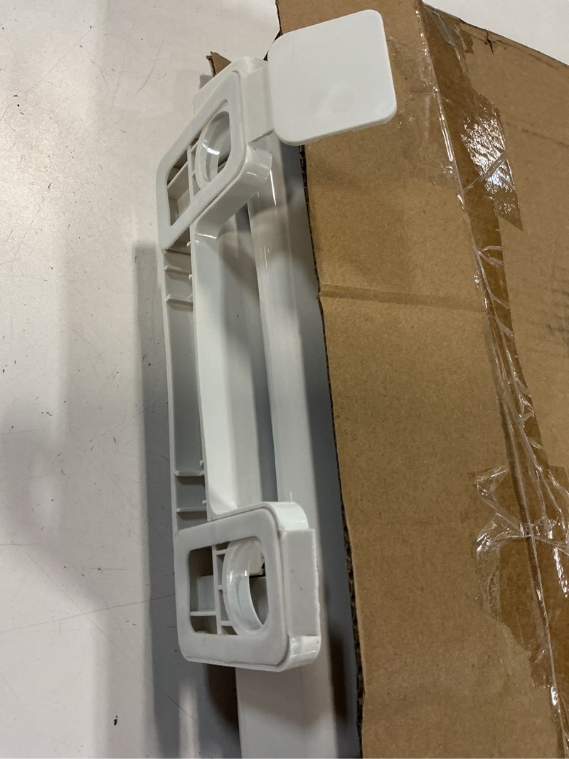 Condition photo showing As Is for Elongated Toilet Seat with Built in Potty Training Seat, Potty Training Toilet Seat for Toddlers, Magnetic Kids Seat and Cover, Slow Close and Never Loosen, Fits both Adult and Child, White, 19" White 19" with Toddler Seat