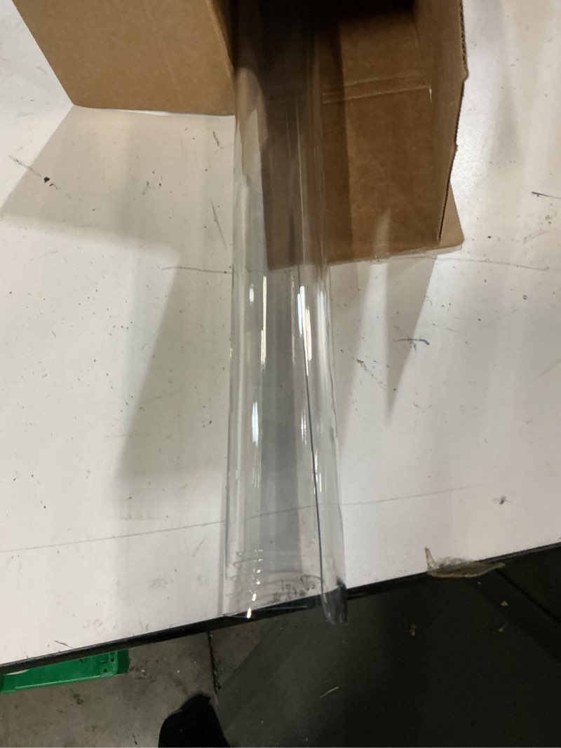 Condition photo showing Good Condition for rectanglar 24x30 in clear plastic table protector desk cover chair mat thicken transparent desk pad mat table cover protector table pad tablecloth cloth for coffee table writing desk topper waterproof clear 24" x 30"