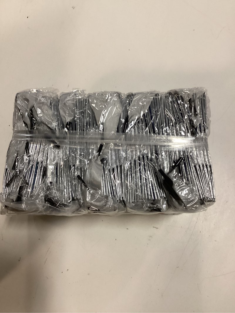 Condition photo showing New/Like New for yeaqee 50 pcs mini metallic paper gift bags with handles 4x2.75x4.5'' tiny small gift bags with thank you tag for wedding graduation birthday party return gifts jewelry business (royal blue,silver) royal blue, silver 50