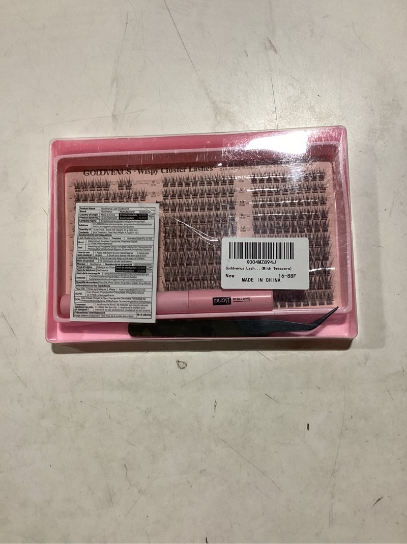 Condition photo showing New/Like New for Lash Clusters Kit 9-14mm Wispy Eyelash Clusters Lashes Natural DIY Lash Extension Kit Short Cluster Eyelash Extensions Kit 300pcs C Curl Individual Lashes Cluster Eyelash (With Tweezers) J-C Curl short kit