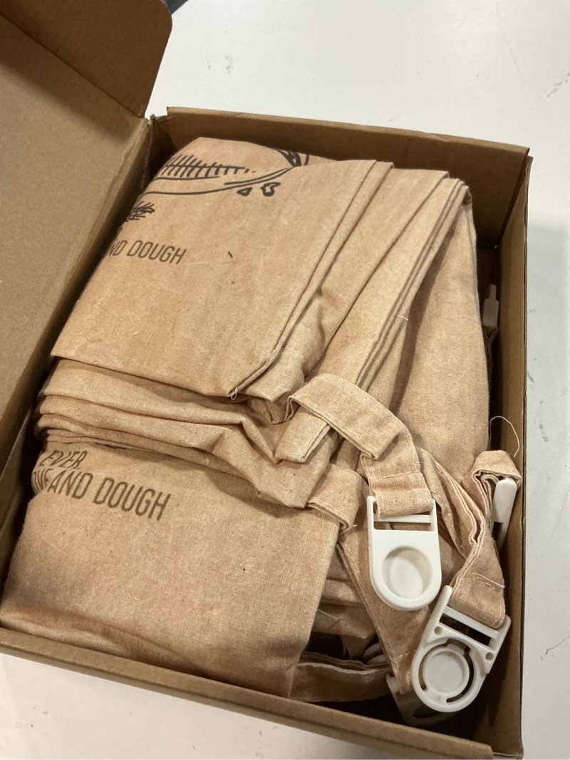 Condition photo showing Good Condition for tigeen 8 pack beeswax bread bags for sourdough & homemade bread 17 x 13'' xl reusable organic linen beeswax wraps with sealing zip for fresh food storage loaf fresh freezer baker gift, bakery style