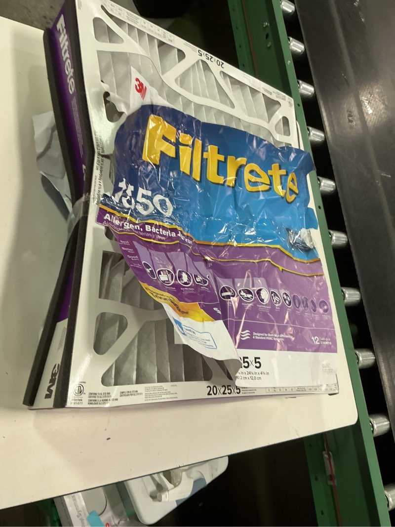 Condition photo showing Good Condition for 3M Filtrete 1550 Allergen Reduction Filter 20x25x5