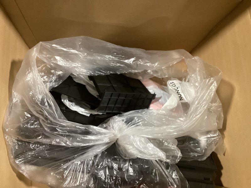 Condition photo showing As Is for Nerf Elite Blaster Rack - Storage for up to Six Blasters, Including Shelving and Drawers Accessories, Orange and Black - Amazon Exclusive