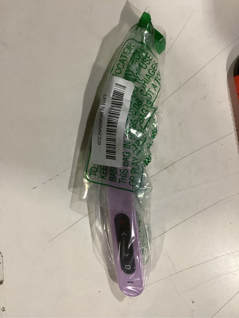 Condition photo showing Good Condition for QUI Presentation Clicker for PowerPoint, RF 2.4GHz USB C Wireless Presenter Remote with Volume Control, PowerPoint Clicker Slide Advancer for Mac, Windows, Laptop, Keynote Purple L(USB Type-c)