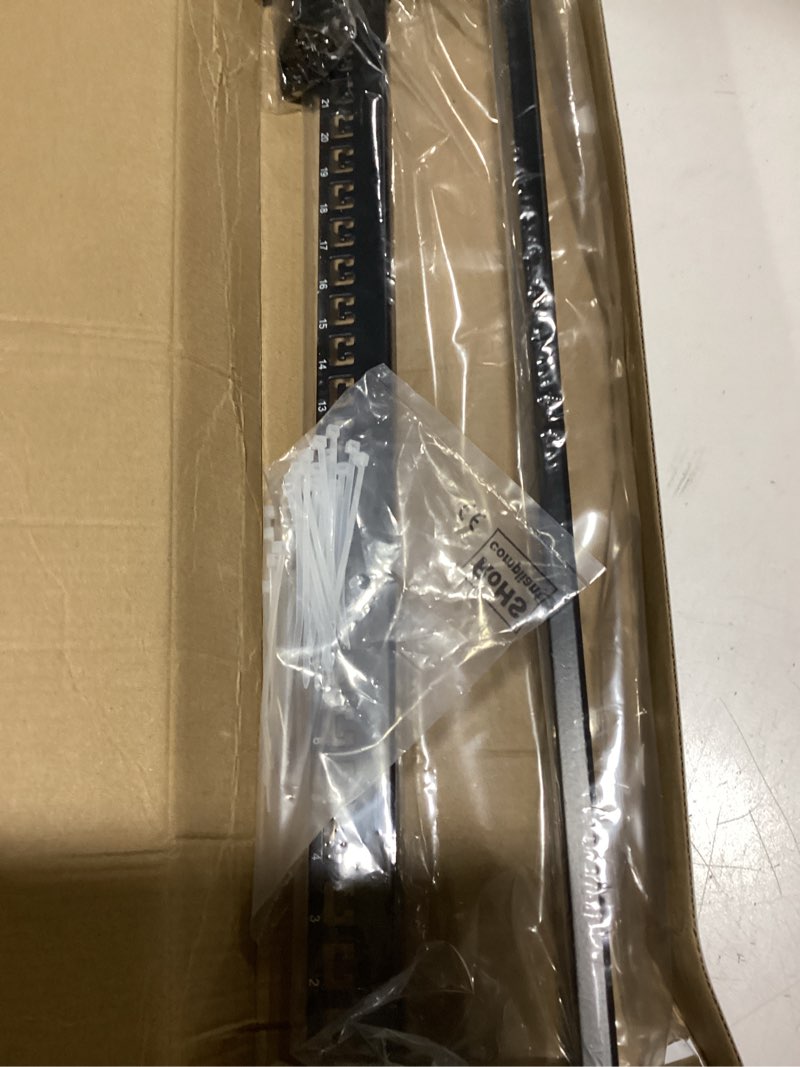 Condition photo showing Good Condition for cable matters rackmount or wall mount 1u 24 port keystone patch panel with cable management and support bar, 19-inch blank patch panel for keystone jacks