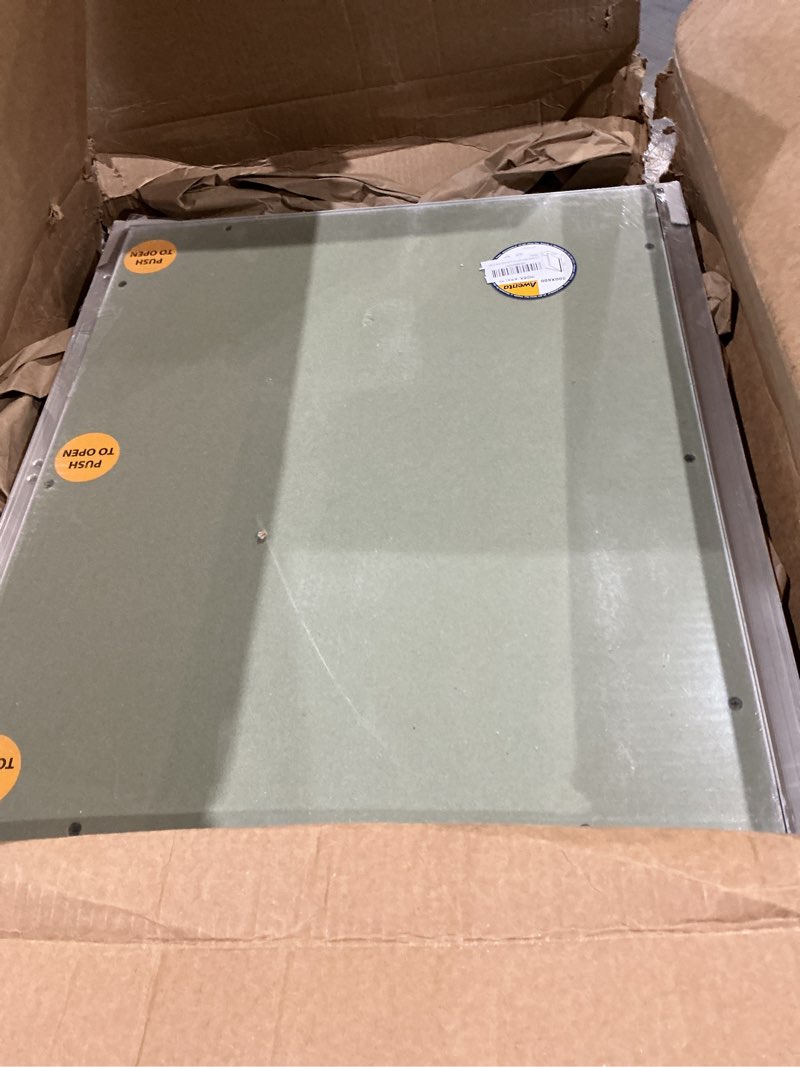 Condition photo showing As Is for 20" x 24" drywall access panel - service shaft door - plumbing, electricity heating alarm wall for drywall - bathroom services hole cover - wall covering