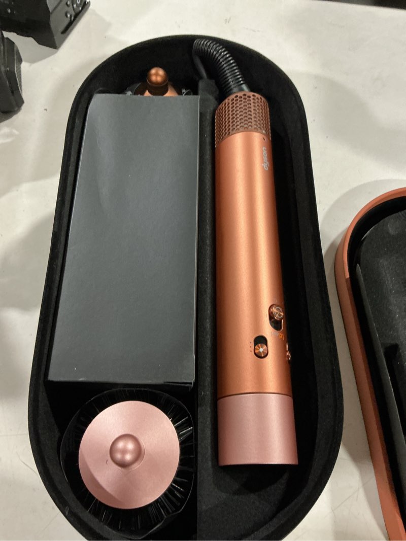 Condition photo showing New/Like New for working verified dyson airwrap i.d.™ multi-styler, allure winner, bluetooth connected, no heat damage, 6-in-1 versatility, intelligent hair styler