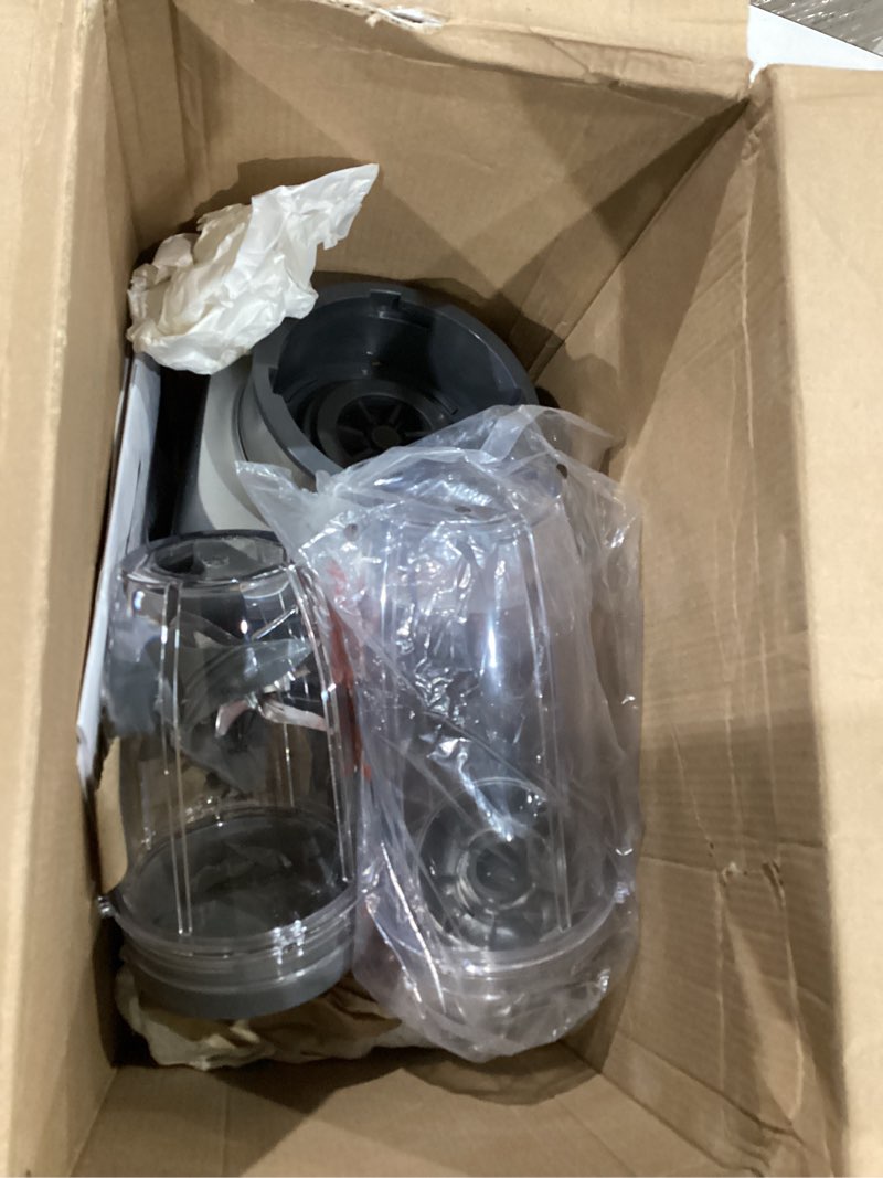 Condition photo showing As Is for ninja ss151 twisti blender duo, high-speed 1600 wp smoothie maker & nutrient extractor* 5 functions smoothie, spreads & more, smarttorque, 34-oz. pitcher & (2) to-go cups, gray 1400 peak watts