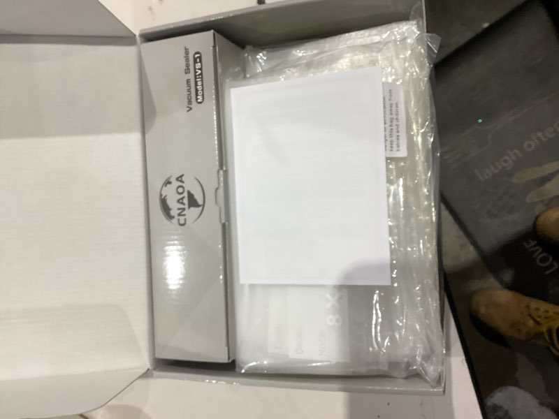 Condition photo showing New/Like New for CNAOA Compact Vacuum Sealer for Food with 30 Reusable Bags – Portable Vacuum Sealer Machine, Food Vacuum Sealer Handheld, Keep Meals Fresh Up to 6X Longer, Easy Storage & Travel Friendly - White-I