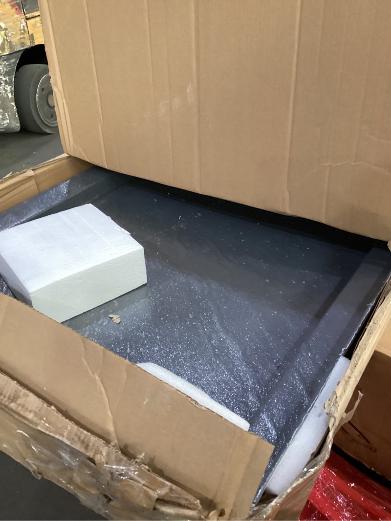 DreamLine SlimLine 30 inch D x 60 inch W x 2 3/4 inch H Left Drain Single Threshold Shower Base in S