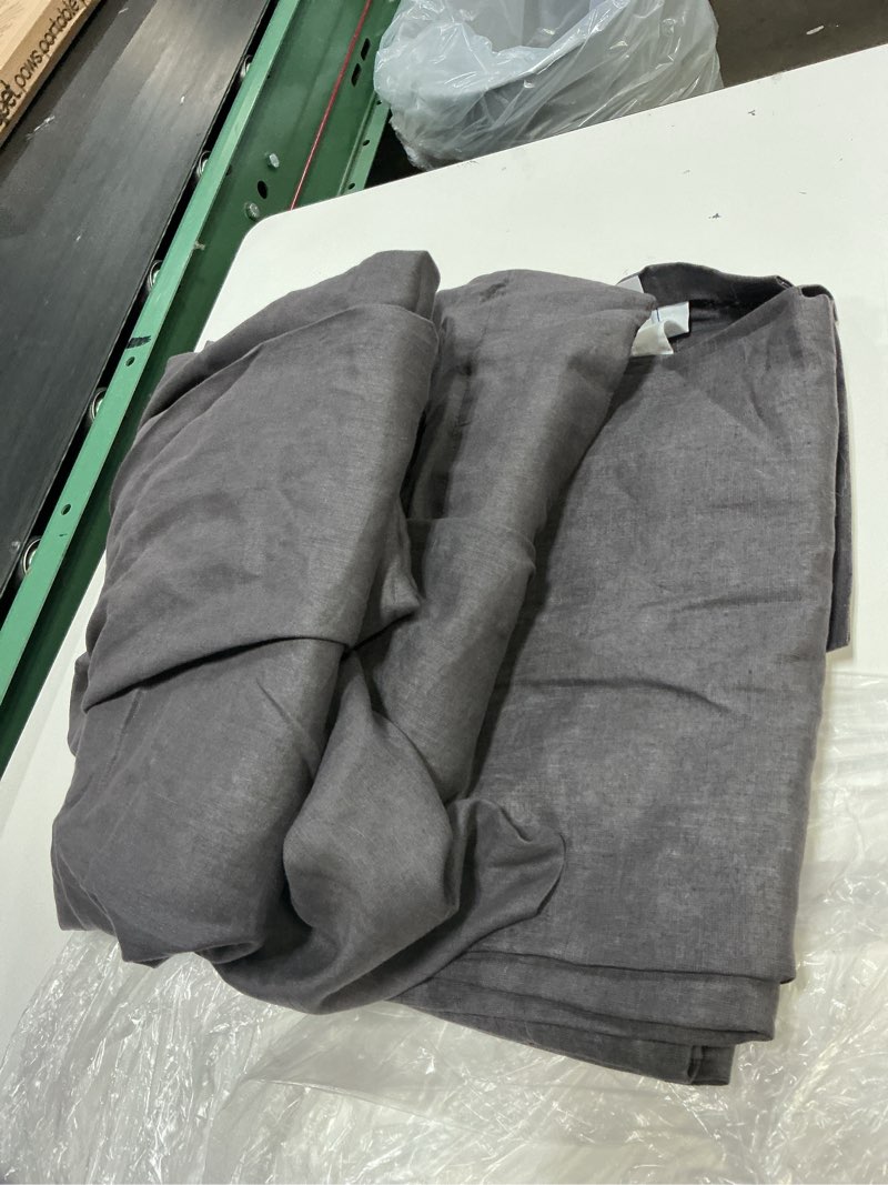 Condition photo showing Good Condition for quince european linen curtain color:grey(2 panels ))