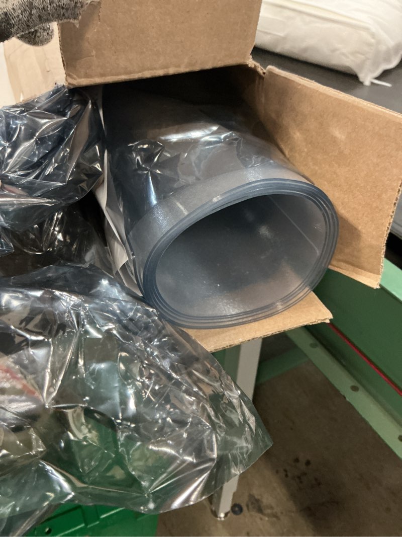 Condition photo showing Good Condition for chair mat for hard floors, 46x70 inches -transparent chair mats for hardwood/tile floor, smooth rolling glide under desk, plastic hard floor protection mat for home & office (clear) clear (for hard floor) 46'' x 70'' for hard floor
