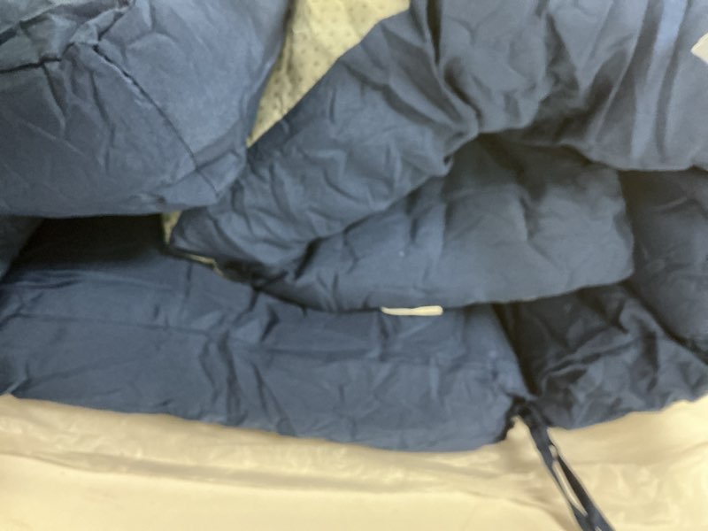 Condition photo showing As Is for Waterproof Long Lounger Chair Cushion Outdoor Chaise Lounge Chair Cushions with Ties, Patio Recliner Thickened Lounge Chair Cushions for Indoor 74.4 x 22 x 4.7 Inches, Cushion Only (Blue)