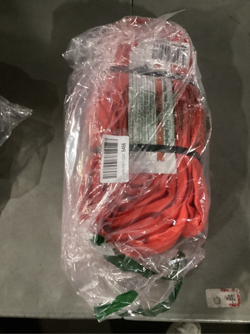 Condition photo showing Good Condition for VULCAN Round Sling - Heavy Duty - 10 Foot - Red - Safe Working Load of 13,200 Lbs. (V) - 10,600 Lbs. (C) and 26,400 Lbs. (B) Red - 10 Foot