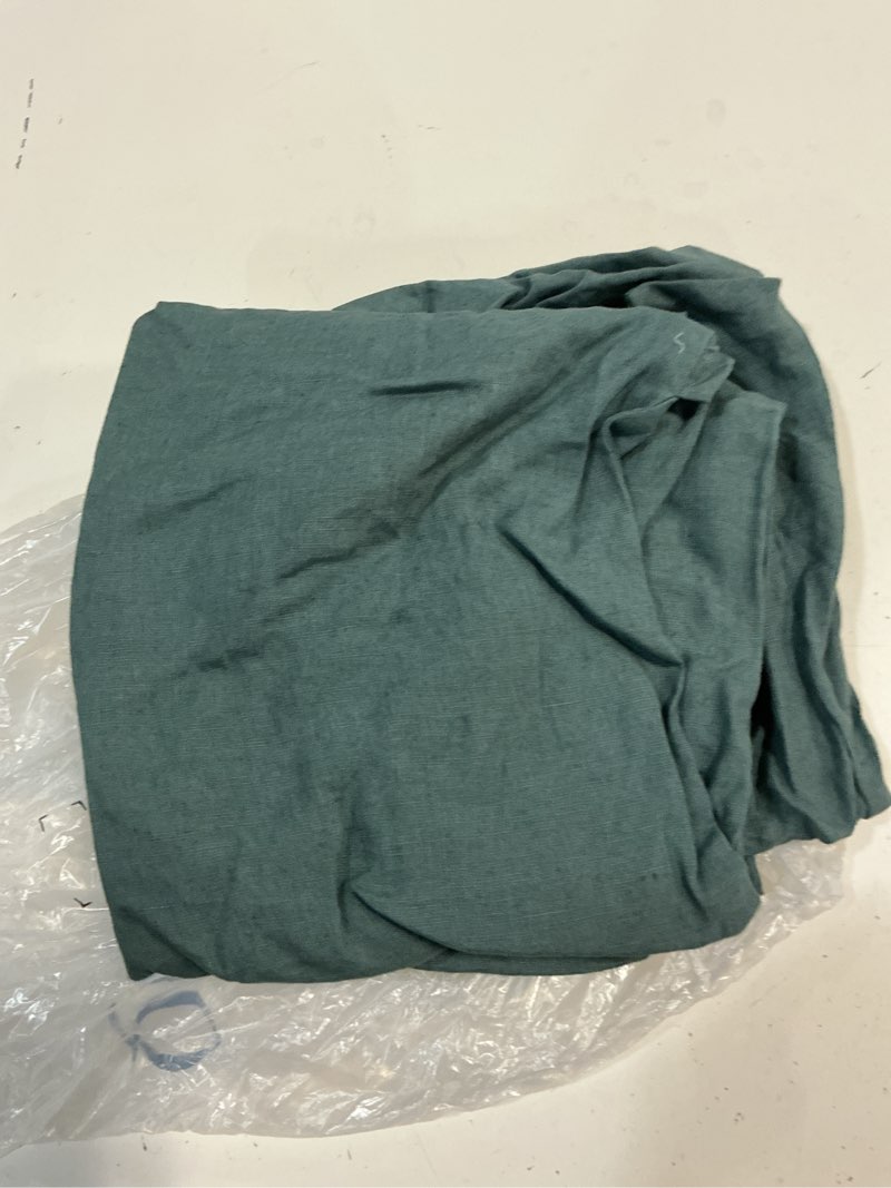Condition photo showing As Is for quince european linen sham set, king, ocean