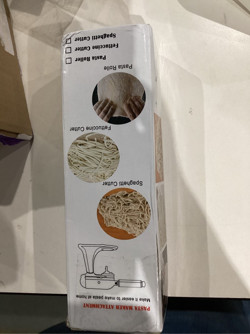 Condition photo showing New/Like New for Pasta Maker Attachment for all KitchenAid Stand Mixer, including Pasta Sheet Roller