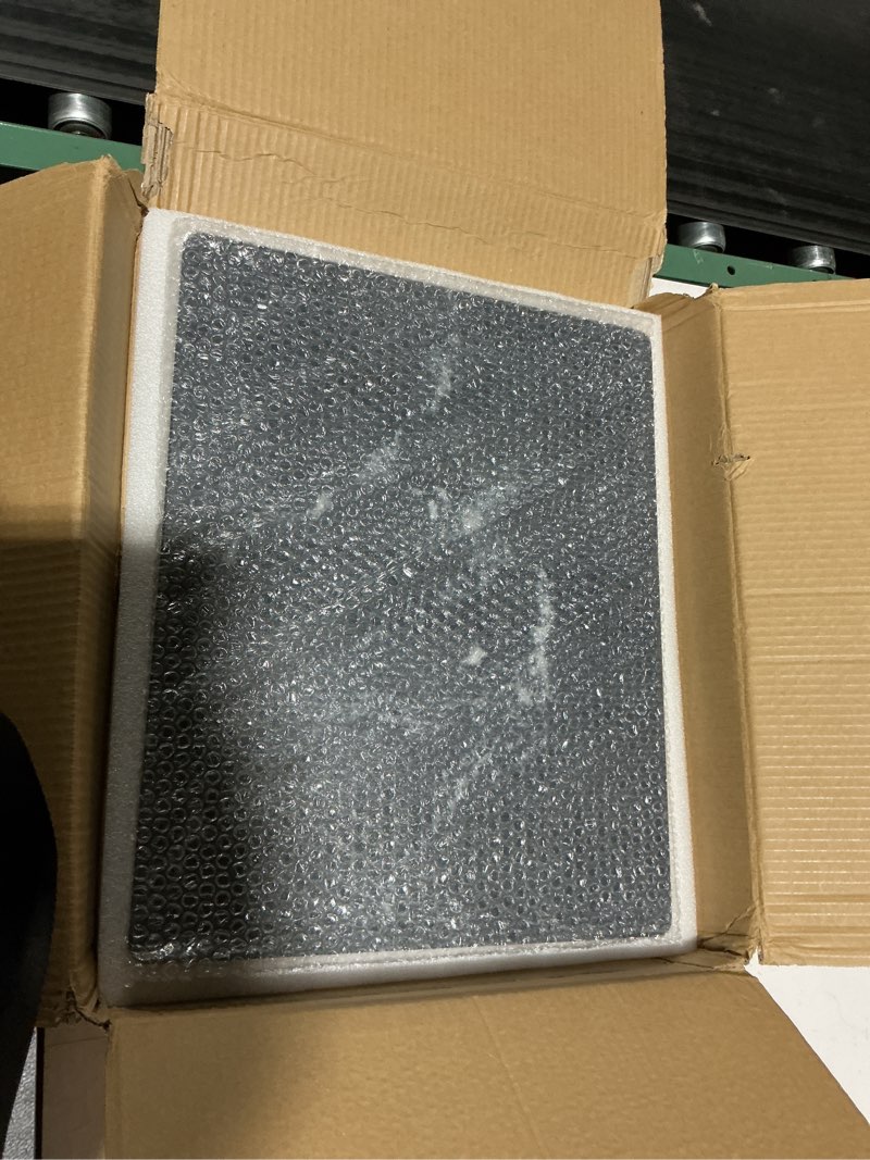 Condition photo showing Good Condition for Diflart Natural Marble Stone Cutting Board for Kitchen, 16x20 Inch, Black, Marble Slab Pastry Board Large with Non-Slip Feet for Cheese, Charcuterie, Dough Chocolate, Pack of 1 Piece 20"L x 16"W Black with White Veins