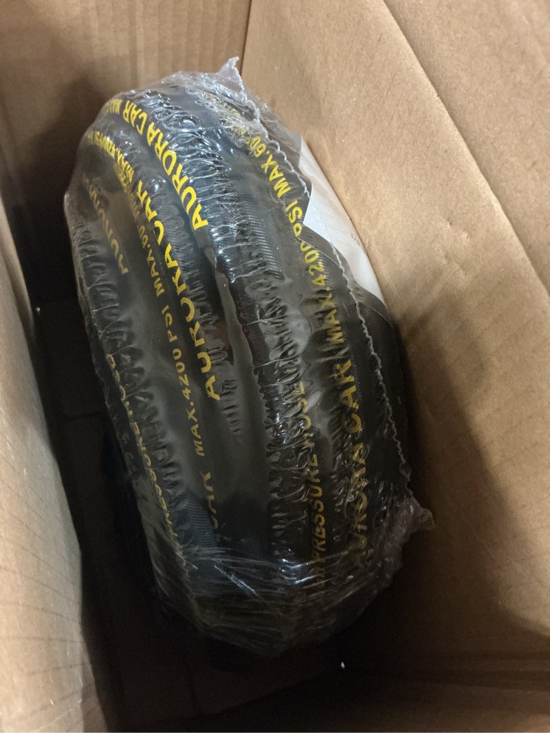Condition photo showing Good Condition for Pressure Washer Hose 50FT with 3/8 Inch Quick Connect, Kink Resistant High Tensile Wire Power Washer Hose, Industry Grade for Power Washer Hose with 2 pcs M22 14mm Adapter Set,4200 PSI