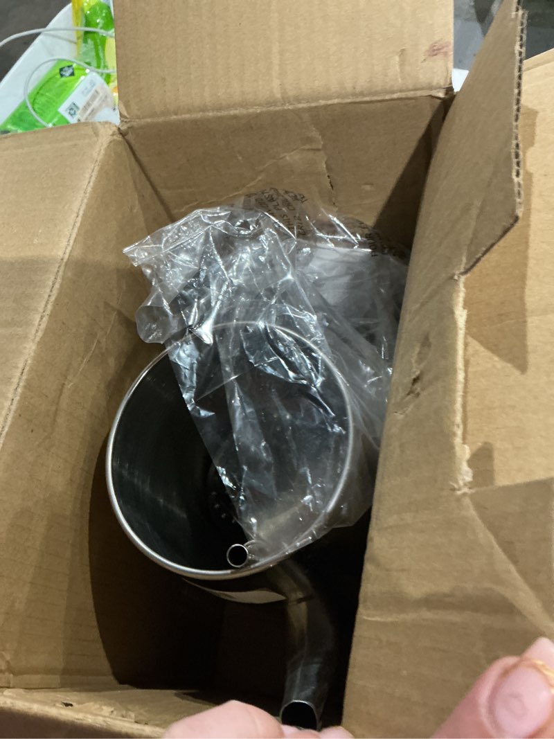 Condition photo showing As Is for presto 12 cup stainless steel coffee maker, chrome