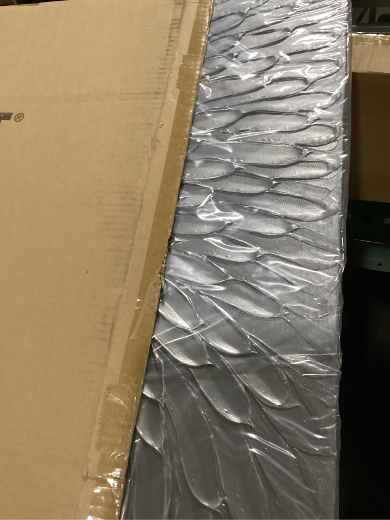 Condition photo showing Good Condition for YaSheng Art - Abstract Art Oil Paintings on Canvas Silver Gray Gradient color Abstract Artwork Modern Home Decor Canvas Wall Art Ready to Hang for Living Room Bedroom 24x24 Inch 24L" x 24W" YS100