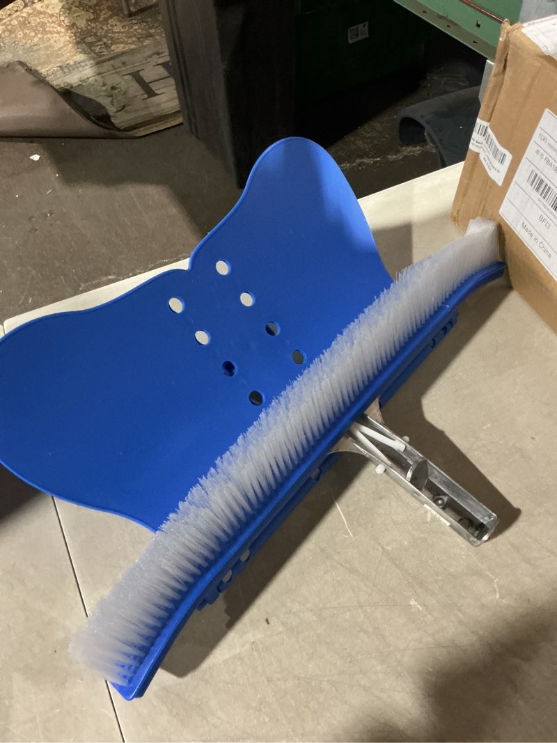 Condition photo showing As Is for wall whale nylon pool brush, 24-inch