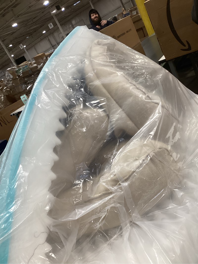 Condition photo showing As Is for EHEYCIGA Orthopedic XL Dog Beds, Waterproof Memory Foam Dog Bed for Extra Large Dogs, Non-Slip Bottom and Egg-Crate Foam Big Pet Couch Bed with Washable Removable Cover, Beige 48.0"L x 35.0"W x 8"Th Beige