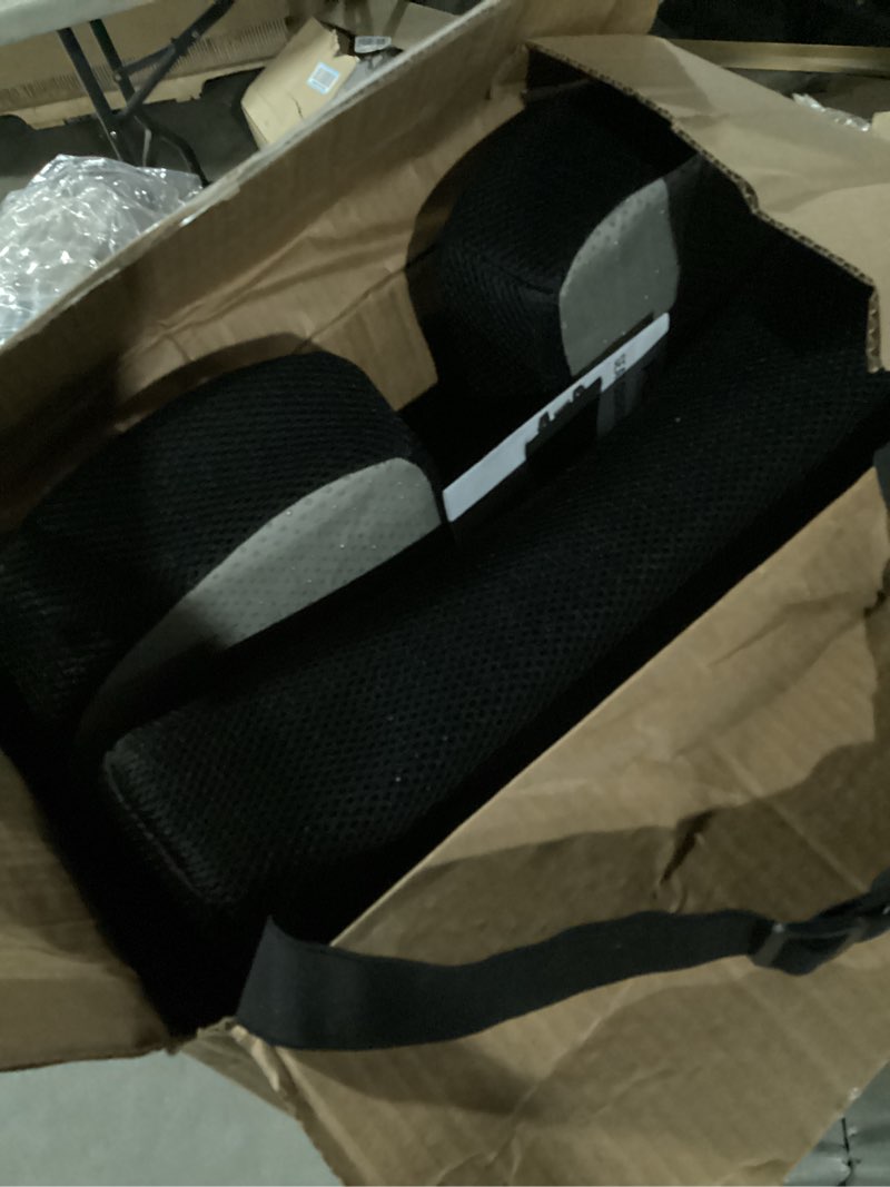 Condition photo showing As Is for FORTEM Seat Cushion, Office Chair Cushion, Lumbar Support Pillow for Office Chair, Memory Foam Sciatica Coccyx Tailbone Pressure Pain Relief, Car Sitting Pad, Washable Non Slip Black Mesh Large