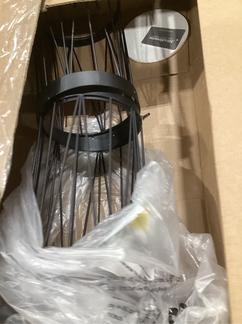 Condition photo showing As Is for mind reader umbrella stand, multi-purpose mesh storage stand, organizer for office and entryway, metal mesh, black black single stand