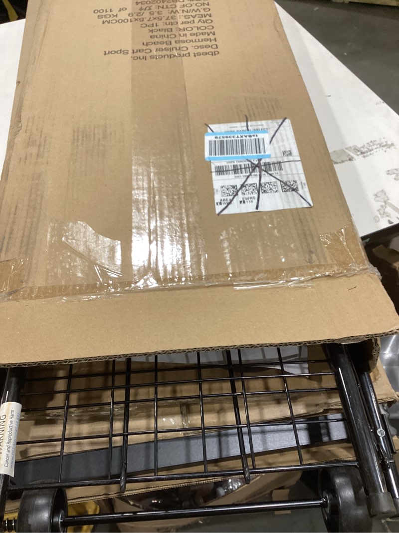 Condition photo showing Good Condition for dbest Products Cruiser Cart Sport, Foldable Grocery Cart on Wheels,Multi-Use Collapsible Folding Laundry Basket with Wheels Cruiser Cart Sport Black