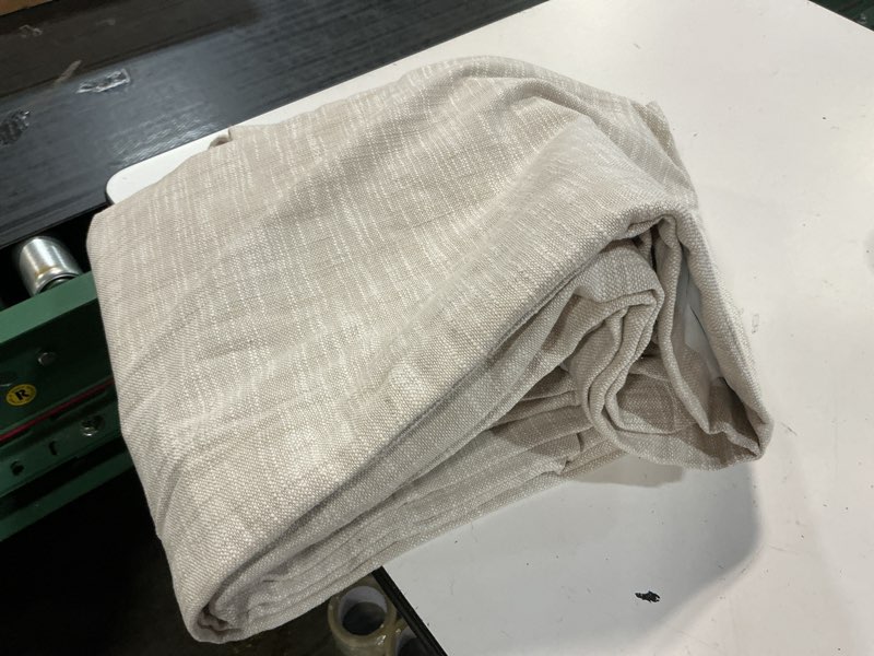 Condition photo showing Good Condition for cotton slub curtain - single panel 48”x96” 