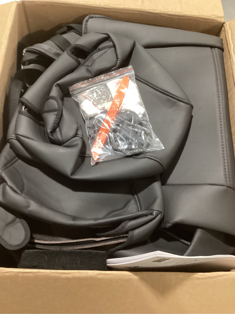 Condition photo showing As Is for FREESOO for Toyota Corolla Seat Covers L LE 2020 2021 2022, Custom Fit Car Seat Covers, Luxury Leather Seat Covers for Cars, Waterproof Car Seat Cover Protector Cushions, Black Full Set Full Set & Black 2020-2022 L / LE