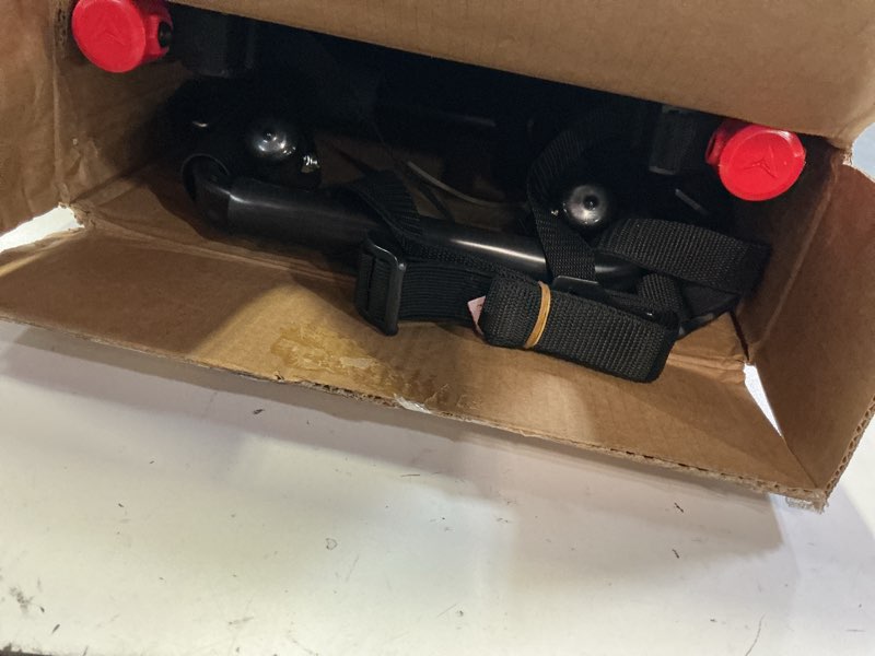 Condition photo showing Good Condition for allen sports deluxe trunk mount 3-bike carrier, model 103dn-r, black 3-bike bike rack red/ black