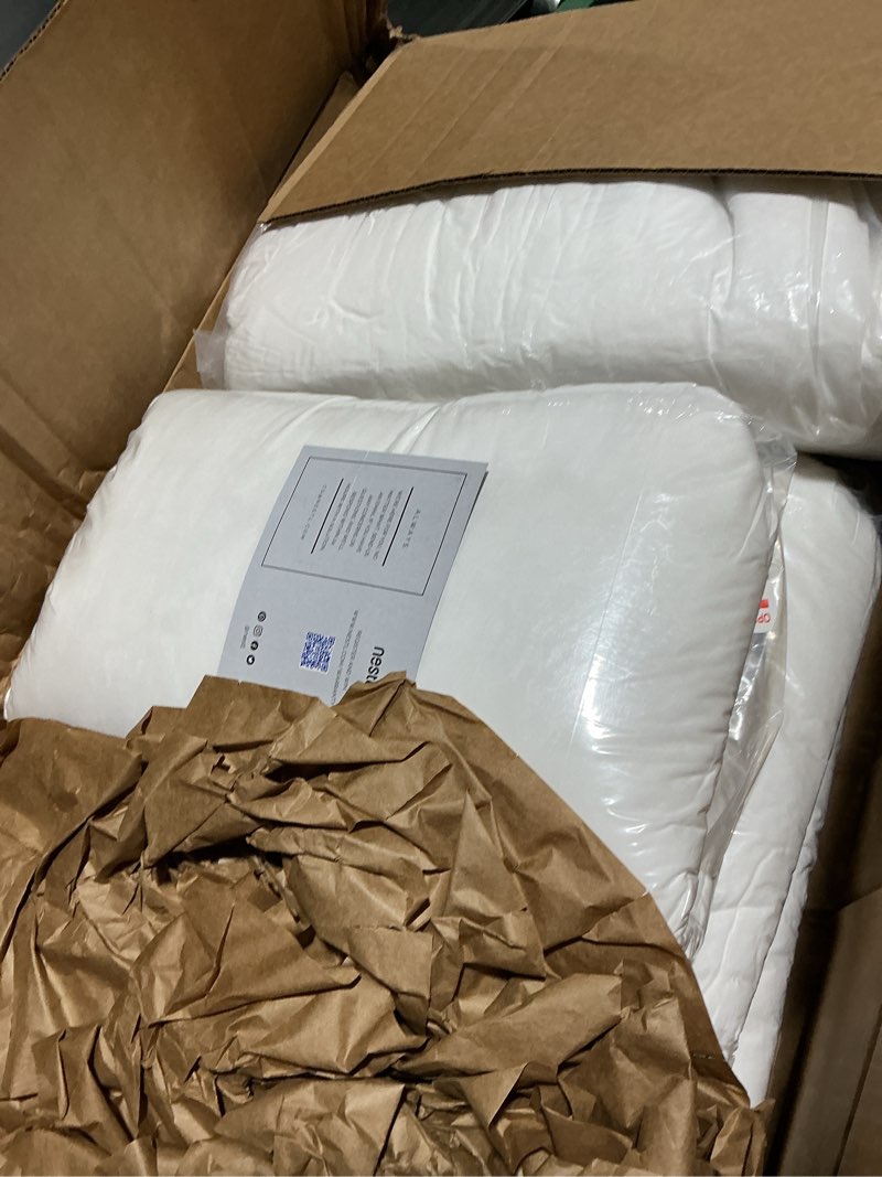 Condition photo showing Good Condition for nestl plain throw pillows 26"x26" inches decorative pillow insert square throw pillow inserts 4 pack premium down alternative polyester pillow cushion sham stuffer for couch sofa bed - set of 4