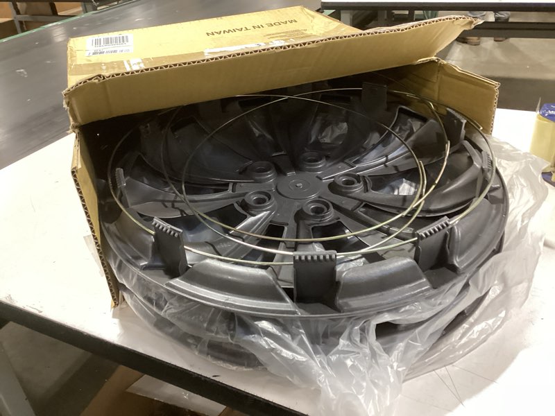 Condition photo showing Good Condition for Similar to TangMiGe 4-Pack Universal Hubcaps Wheel Covers Replacement R16, Steel Wheel Rim Cover for Most Cars Trucks Sedans SUV, 16\" 16 in Hub Caps (Bright Black Color, 16 inch) Bright Black Color 16 inch