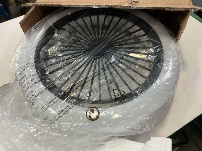 Condition photo showing Good Condition for Ceiling Fans with Lights and Remote,Dimmable LED Modern Bedroom Fan lamp,Low Profile Ceiling Fan,Flush Mount Ceiling Fan lamp Black,Quiet,Living Room Kids Room,Kitchen,Office,Restaurant