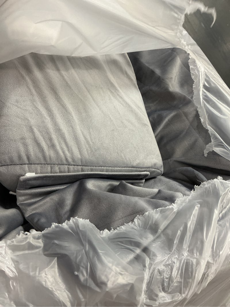 Condition photo showing As Is for silky satin pregnancy pillows for sleeping, u shaped cooling full body maternity pillow with removable satin cover, support for back, legs, belly, hip - body pillows for pregnant women, grey
