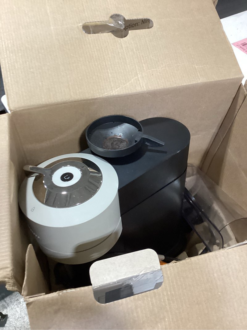Condition photo showing As Is for nespresso vertuo next coffee and espresso maker by breville, light grey machine only gray