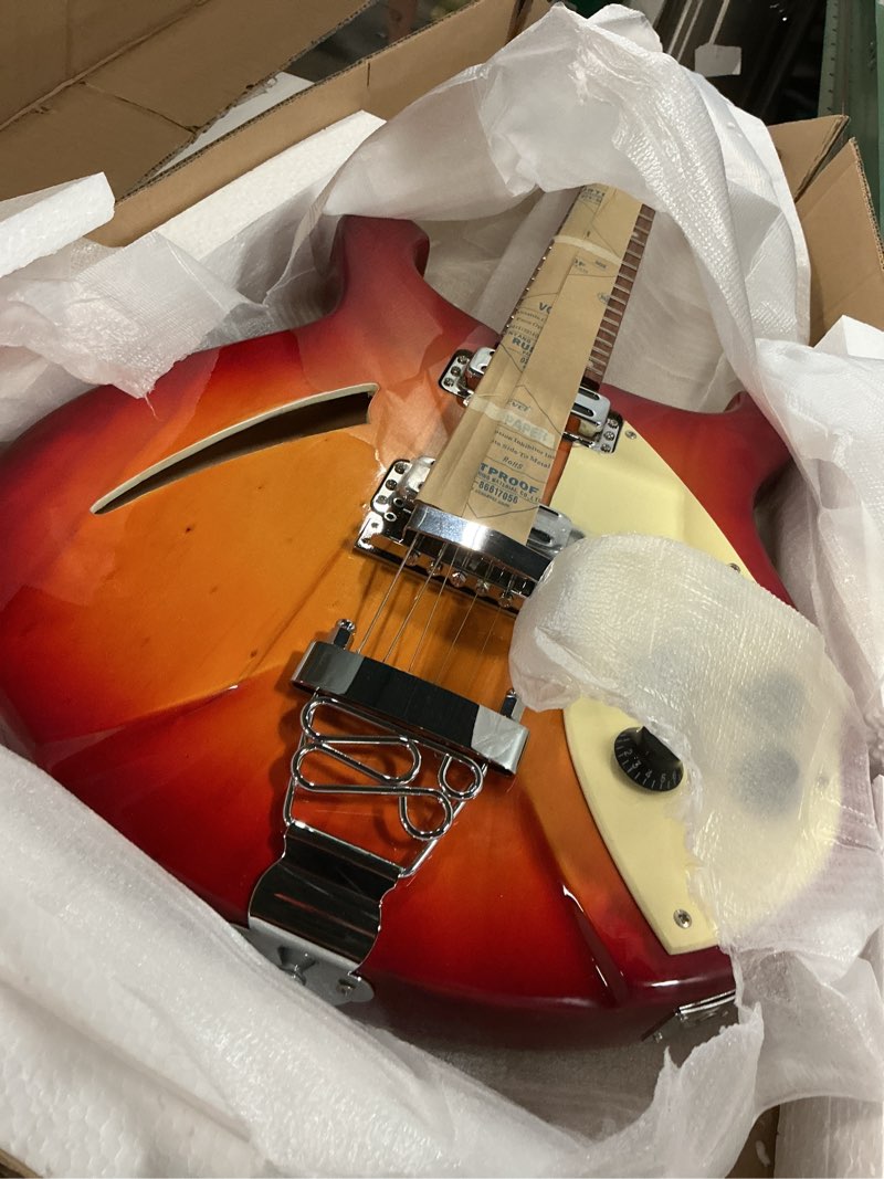 Condition photo showing Good Condition for IYV 6 String IYV-IRK-300 Semi Hollow Electric Guitar 3T Sunburst, Right, (IRK-300) ( similar 