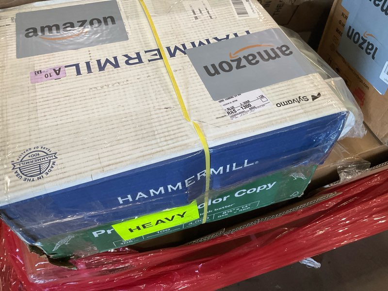 Condition photo showing As Is for hammermill printer paper, premium color 28 lb copy paper, 8.5 x 14-100 bright, made in the usa, 102475-8 ream (4,000 sheets) legal (8.5x14) 8 ream | 4000 sheets