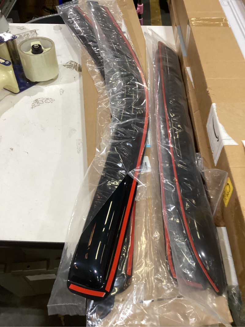 Condition photo showing Good Condition for wv194109 extra durable in-channel wind deflector visor rain guard, fit 2009-2018 dodge ram 1500 crew cab, 2010-2025 ram 2500 & 3500 crew & mega cab, 2019-2024 ram 1500 classic crew cab, smoke, 4-pcs