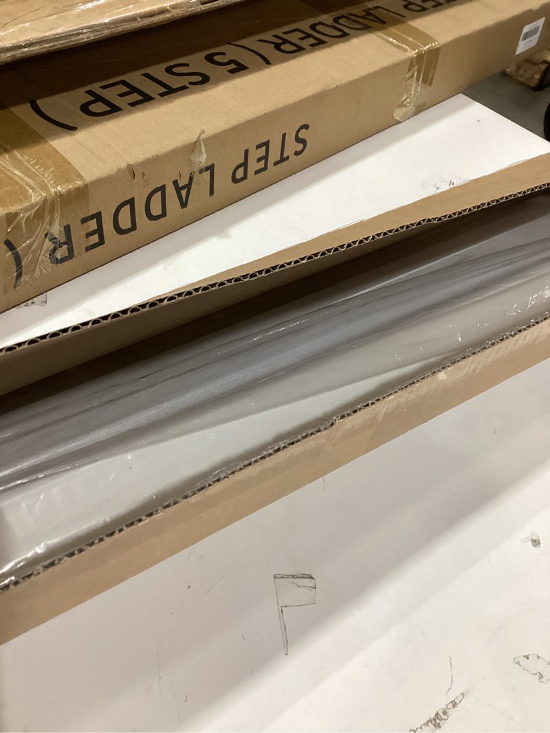 Condition photo showing New/Like New for LazBlinds Cordless Cellular Shades for French Doors, No Drill French Door Blinds for Privacy, Blackout Light Blocking Honeycomb Shades for Sliding Doors Front Door Patio, 1 Pack, 34" W x 78" H, White White-blackout 34"W x 78"H