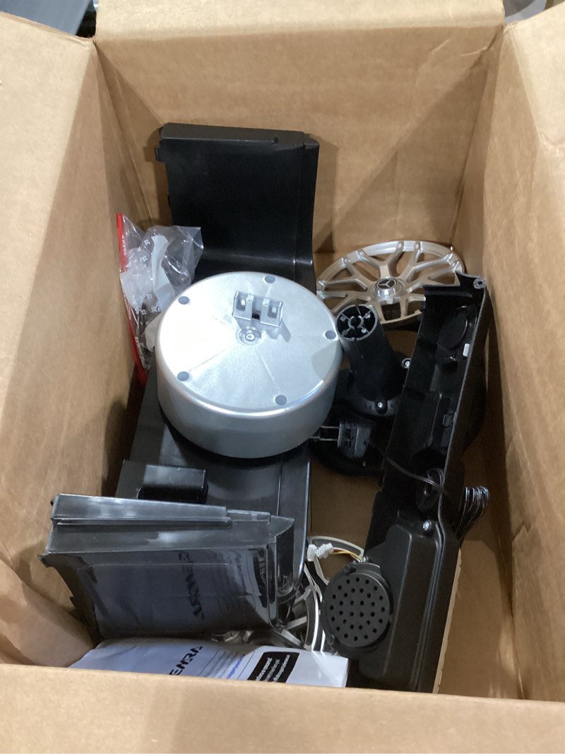 Condition photo showing As Is for elemara licensed mercedes-benz amg g63 ride on toys,12v ride on car with remote control,rechargeable battery,flickering lights/led lights, bluetooth,music & horn, soft start, low battery prompt,black