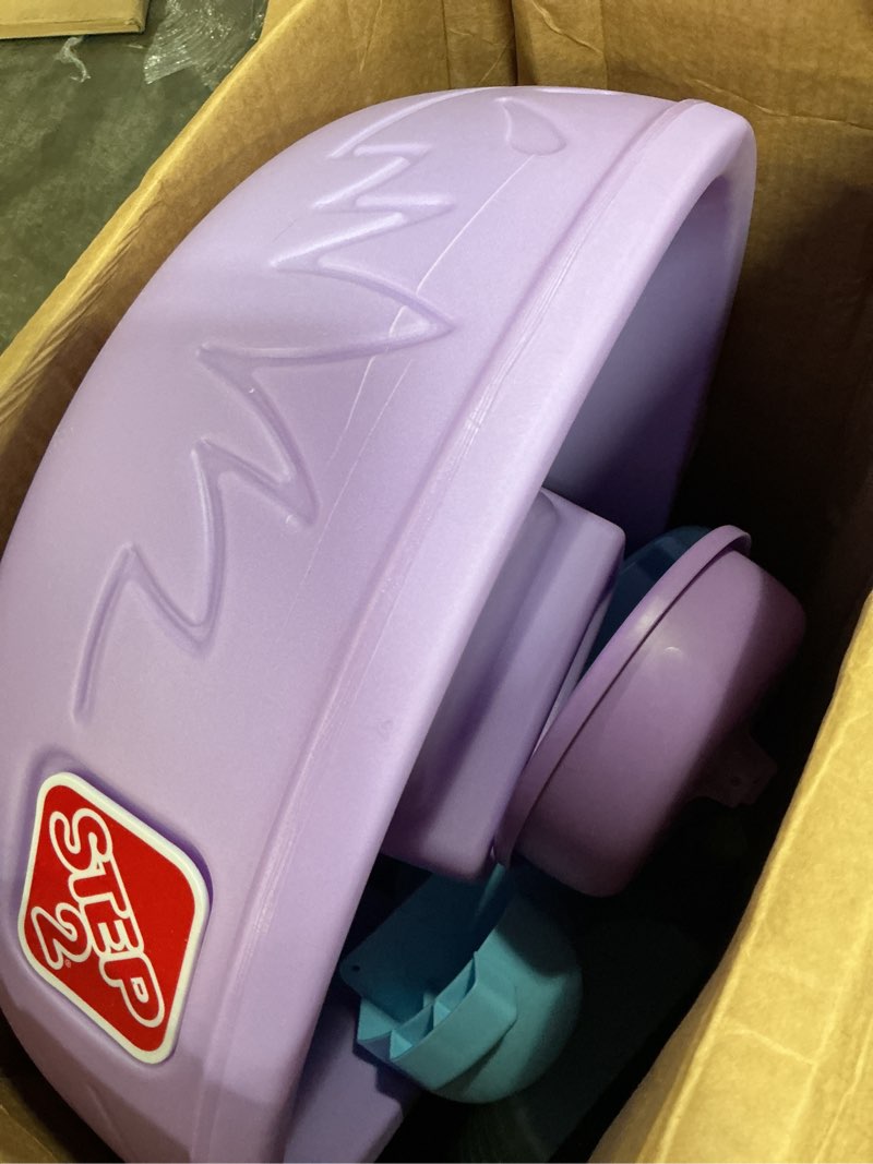 Condition photo showing Good Condition for step2 rain showers and unicorns water table, kids water and sand activity sensory playset, summer outdoor toys, 13 piece water toy accessories, for toddlers 1.5+ years old, blue & purple rain showers & unicorns