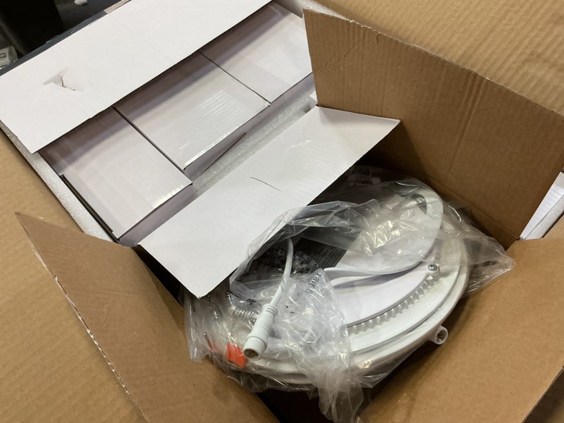 Condition photo showing Good Condition for Amico 12 Pack 7 Inch 5CCT Ultra-Thin LED Canless Recessed Ceiling Light with Junction Box, 2700K/3000K/3500K/4000K/5000K Selectable, 15W=100W, 1300LM High Brightness, Dimmable Wafer Downlight, ETL&FCC White 12 Pack | 7 inch