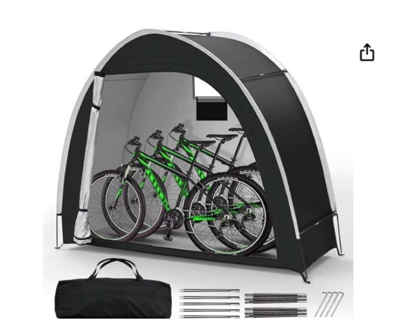 Bike Storage Tent, Outdoor Waterproof Bike Tent for 2-3 Bikes, Bicycle Storage Sheds with 210D Oxfor