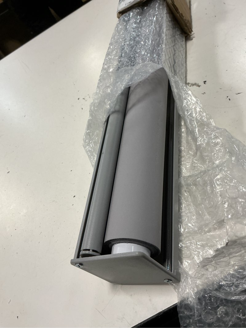 Condition photo showing As Is for cordless roller window shades,100% black out shade for windows,thermal insulated uv protection window blinds,door blinds,blackout window shades pull down for home,office,45" w x 72" h, grey 45"w x 72"h grey